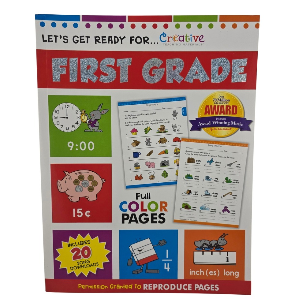 Creative Teaching‎ Materials Lets Get Ready for First Grade Workbook